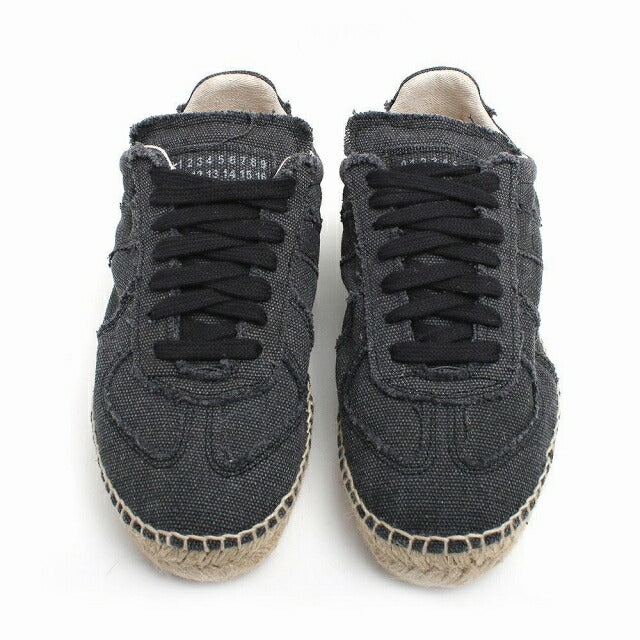 メゾンマルジェラ MAISON MARGIELA スニーカー S58WS0214P4751T8013-380 レディース レプリカ エスパドリーユ ブラック WQ00048584