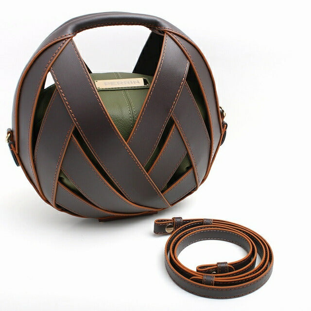 ペランパリ PERRIN PARIS ショルダーバッグ RIV31CALWG-ESPRESSO-KHAKI レディース プチパニエスモール WQ00048594