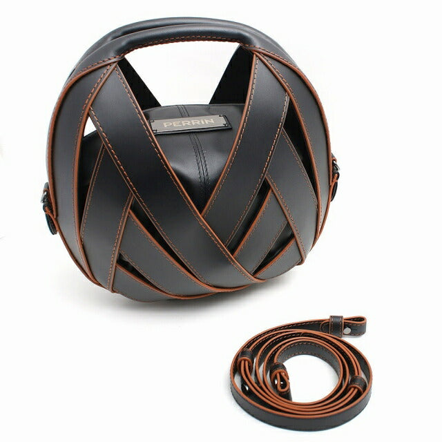 ペランパリ PERRIN PARIS ショルダーバッグ RIV31CALWS-BLACK レディース プチパニエスモール LE PETIT PANIER BLACK CARAMEL WQ00048595