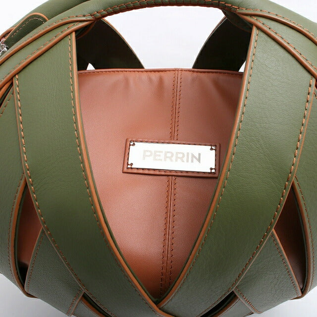 ペランパリ PERRIN PARIS ハンドバッグ RIV4CALWS-KHAKI-CARAMEL レディース パニエ LE PANIER KHAKI CARAMEL カーキ ブラウン WQ00048598