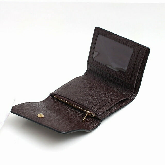 コーチ COACH 三つ折り財布 CF427-IMBLK レディース グラファイト/ブラック ブラック WQ00050535