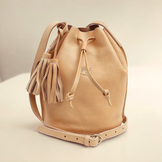 イルビゾンテ IL BISONTE ショルダーバッグ BBU006-PV0001-NA128 レディース ヌメ ナチュラル WQ00050557