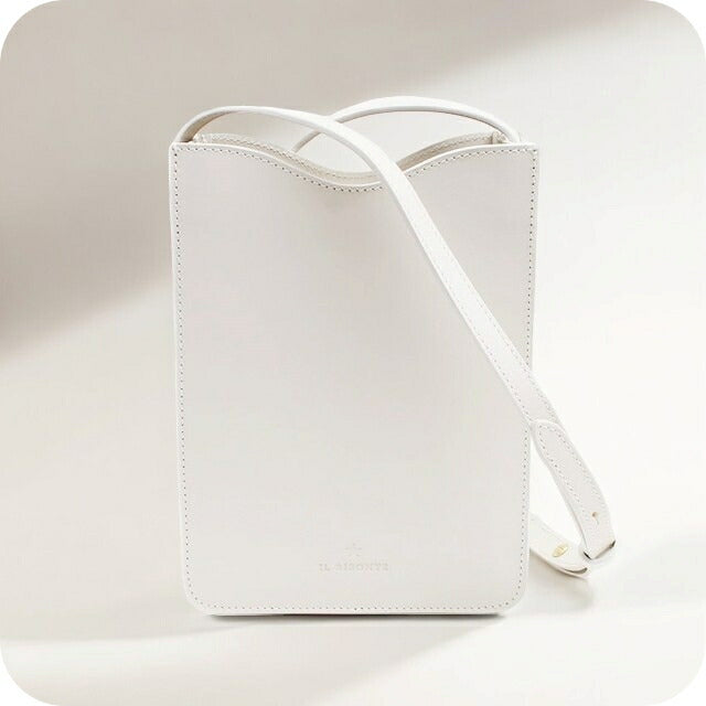 イルビゾンテ IL BISONTE ショルダーバッグ BCR325-PV0041-WH184 レディース ホワイト WQ00050561