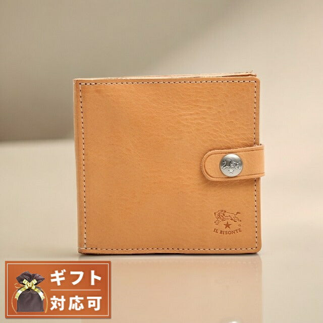 イルビゾンテ 財布 二つ折り SBW015 PV0005 NA106N ヌメ イルビゾンテ IL BISONTE 二つ折り財布 SBW015-PV0005-NA106N