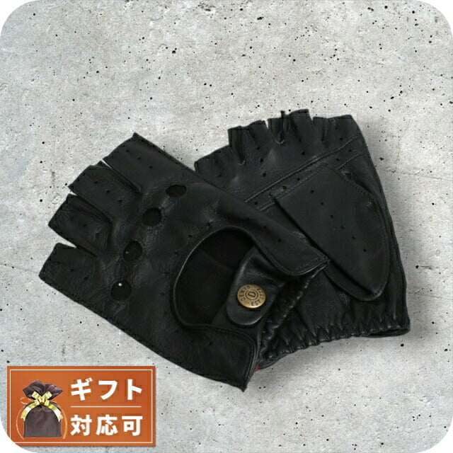 DENTS ブラック レザー フィンガーレス手袋 M デンツ DENTS SNETTERTON 手袋 フィンガーレス グローブ 5-1009