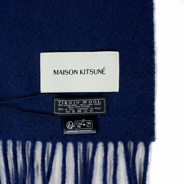 メゾンキツネ MAISON KITSUNE マフラー ストール LW06201WA0018-P476 メンズ レディース INK-BLUE WQ00051460