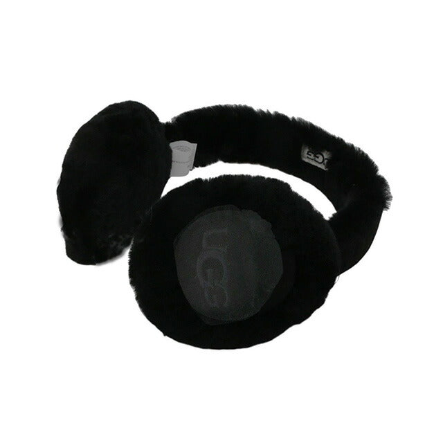 アグ UGG Sheepskin Embroidery Earmuff イヤーマフ 耳当て 20955-BLK レディース ブラック WQ00051563