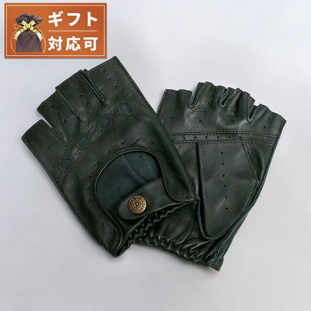 デンツ DENTS SNETTERTON 手袋 フィンガーレス グローブ 5-1009-RACINGGREEN-S メンズ グリーン 手袋 WQ00051567