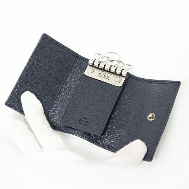 グッチ GUCCI キーケース 603732-96IWN-4076 ベージュブルー GGスプリーム キャンバス WQ00051616