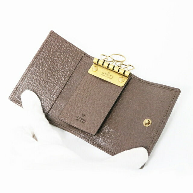 グッチ GUCCI キーケース 603732-96IWT-8745 ベージュ グリーン レッド GGスプリーム キャンバス WQ00051617