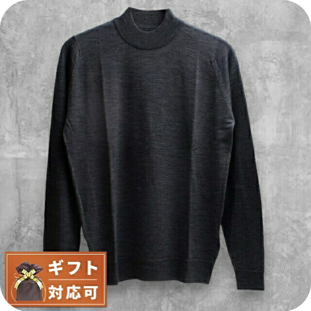 JOHN SMEDLEY ジョンスメドレー モックネック ニット グレー XS アウトレット】JOHN SMEDLEY ジョンスメドレー モックネック