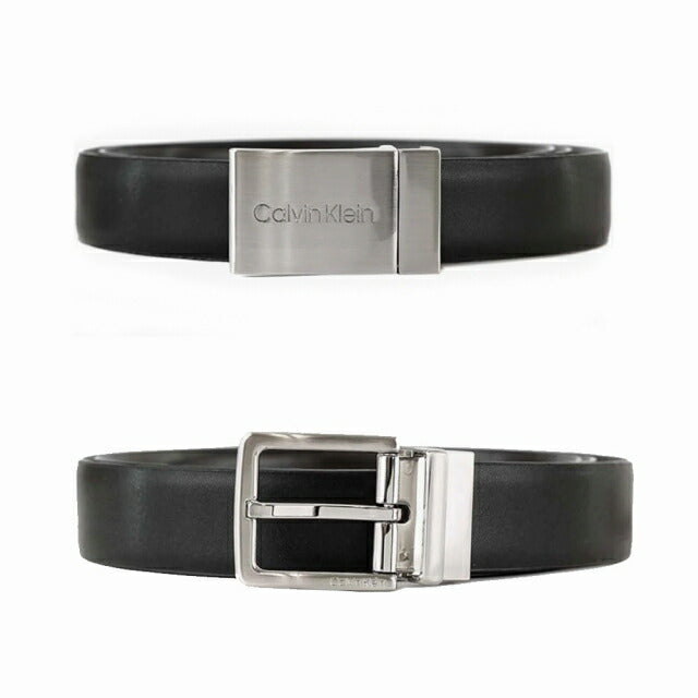 カルバンクライン CALVIN KLEIN ベルト 11CK020005-014 メンズ ブラック ブラウン リバーシブル CK ベルト WQ00051904