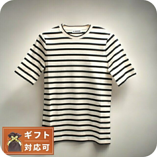 ジルサンダー JIL SANDER Tシャツ J40GC0111-J46497-080-S レディース クリーム ボーダー JILSANDER WQ00051923