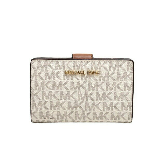 Michael Kors 二つ折り財布 JET SET TRAVEL 35F8GTVF2B-VANILLA マイケルコース 二つ折り財布 レディース MICHAEL KORS Wallet