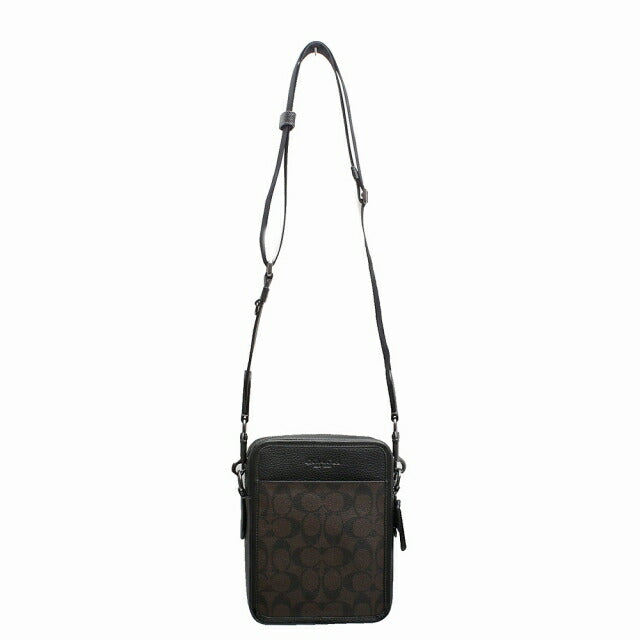 コーチ COACH ショルダーバッグ CC009-QBAE4 メンズ シグネチャーサリバン クロスボディ CC009 QBAE4 マホガニー ブラック WQ00052048