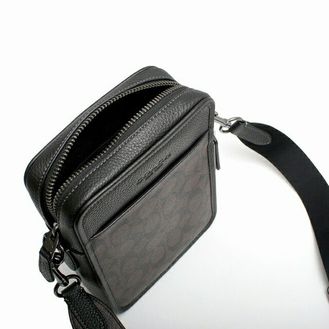 コーチ COACH ショルダーバッグ CC009-QBAE4 メンズ シグネチャーサリバン クロスボディ CC009 QBAE4 マホガニー ブラック WQ00052048