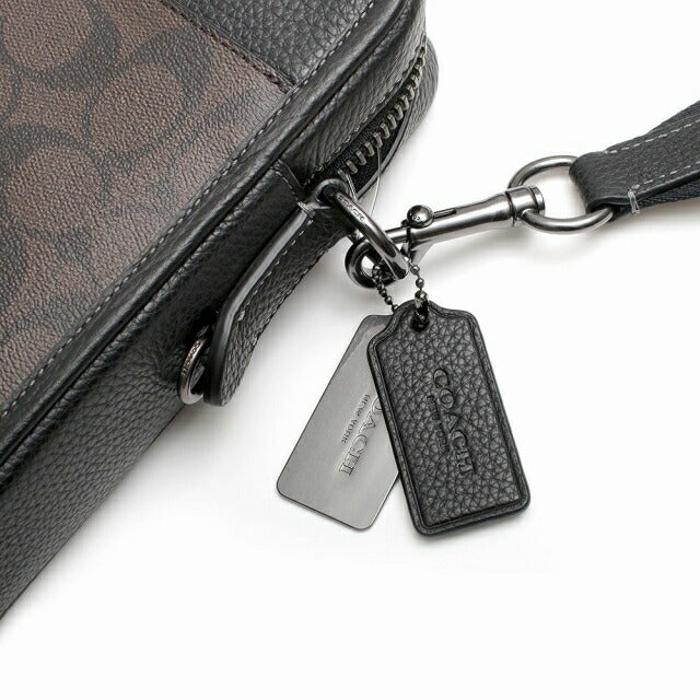 コーチ COACH ショルダーバッグ CC009-QBAE4 メンズ シグネチャーサリバン クロスボディ CC009 QBAE4 マホガニー ブラック WQ00052048
