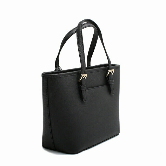 マイケルコース MICHAEL KORS JET SET TRAVEL XS CRYAL CNV TZ TOTE LEATHER ショルダーバッグ 35T9GTVT0L-BLACK レディース WQ00052143