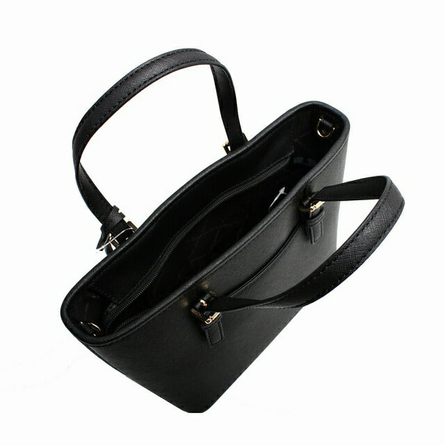マイケルコース MICHAEL KORS JET SET TRAVEL XS CRYAL CNV TZ TOTE LEATHER ショルダーバッグ 35T9GTVT0L-BLACK レディース WQ00052143