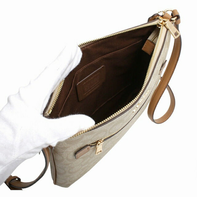 コーチ COACH SIG ROWAN FILE BAG ショルダーバッグ C1554-IMNLJ レディース カーキライトサドル WQ00052290