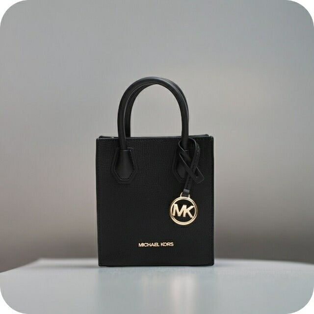 マイケルコース MICHAEL KORS MERCER XS NS SHOPPER XBODY LEATHER ショルダーバッグ 35S1GM9T0L-BLACK レディース ブラック WQ00052292