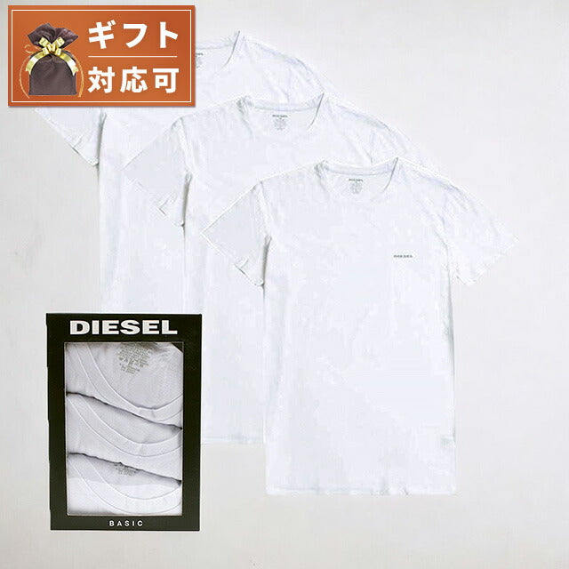 ディーゼル DIESEL Tシャツ 00SPDG-0AALW-100-L メンズ ホワイト
