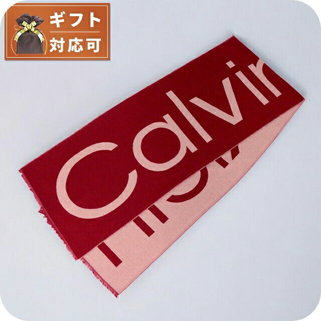 カルバンクライン CALVIN KLEIN マフラー K60K612028-XAI レディース レッド マフラー WQ00052770
