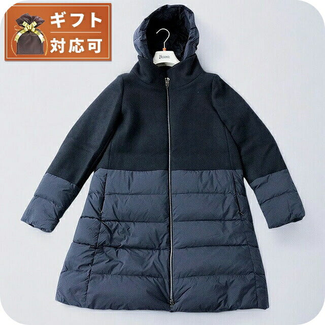 ヘルノ HERNO ダウンコート PI001965D-33432R-9200-38 レディース アウター ネイビー ダウンジャケット WQ00052775