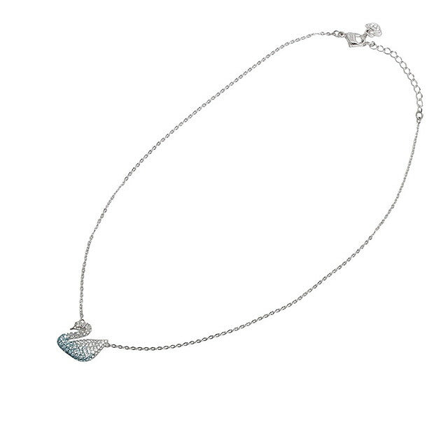スワロフスキー SWAROVSKI Iconic Swan ネックレス アクセサリー 5512095 レディース ブルー WQ00052941