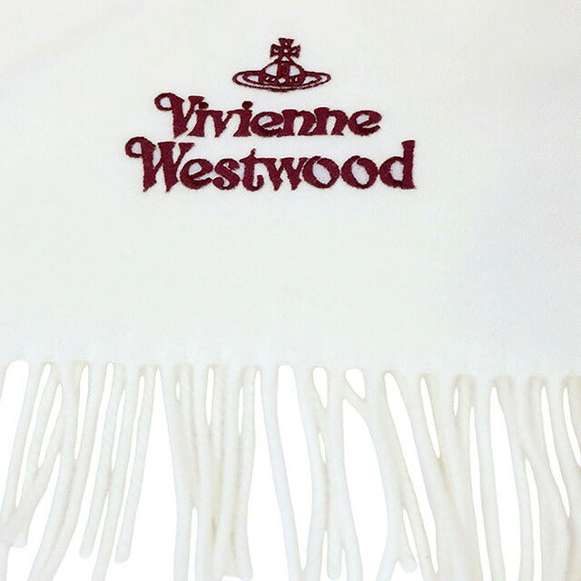 ヴィヴィアンウエストウッド VIVIENNE WESTWOOD マフラー 24-W00Q7-A401 レディース メンズ ホワイト マフラー WQ00052967