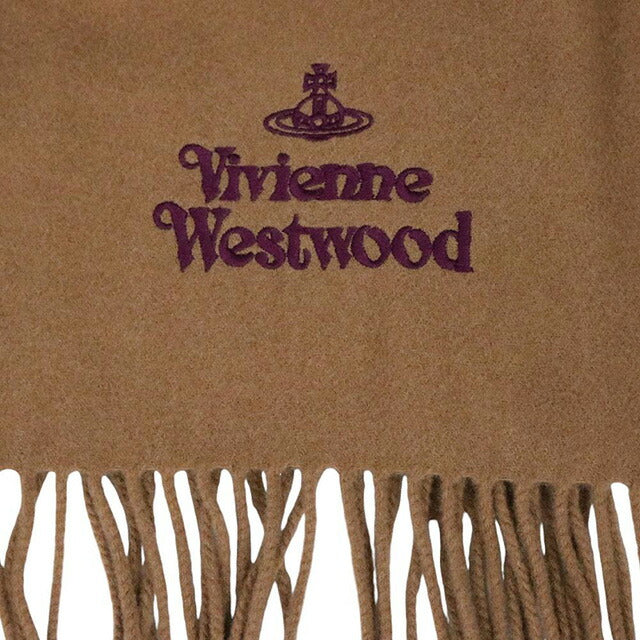 ヴィヴィアンウエストウッド VIVIENNE WESTWOOD マフラー 24-W00Q7-C407 レディース メンズ キャメル マフラー WQ00052968