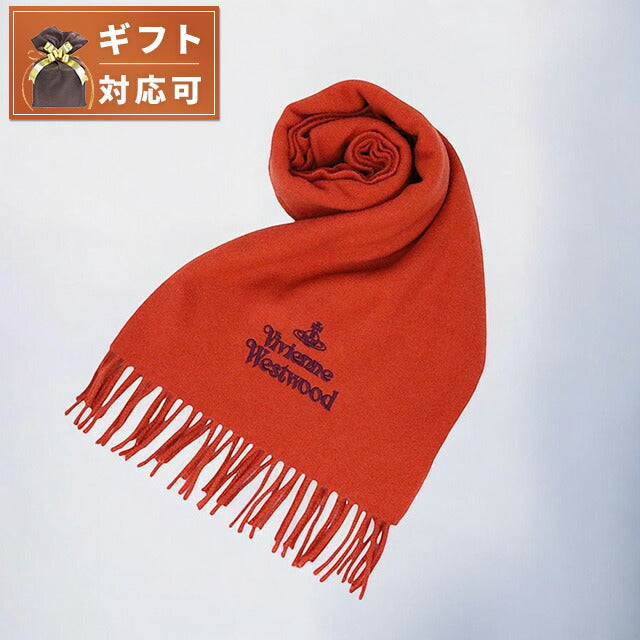 ヴィヴィアンウエストウッド VIVIENNE WESTWOOD マフラー 24-W00Q7-C409 レディース メンズ テラコッタ マフラー WQ00052969