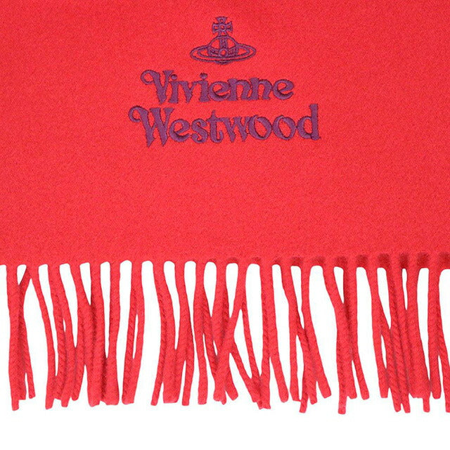 ヴィヴィアンウエストウッド VIVIENNE WESTWOOD マフラー 24-W00Q7-H401 レディース メンズ レッド マフラー WQ00052972