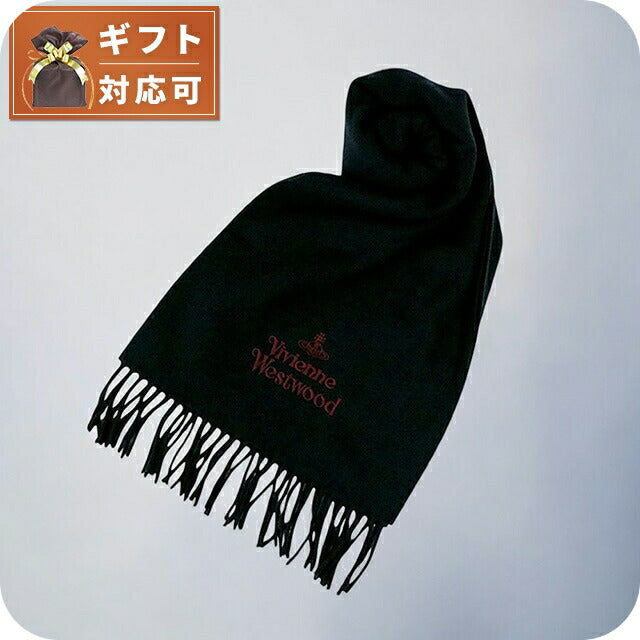 ヴィヴィアンウエストウッド VIVIENNE WESTWOOD マフラー 24-W00Q7-N401 レディース メンズ ブラック マフラー WQ00052976