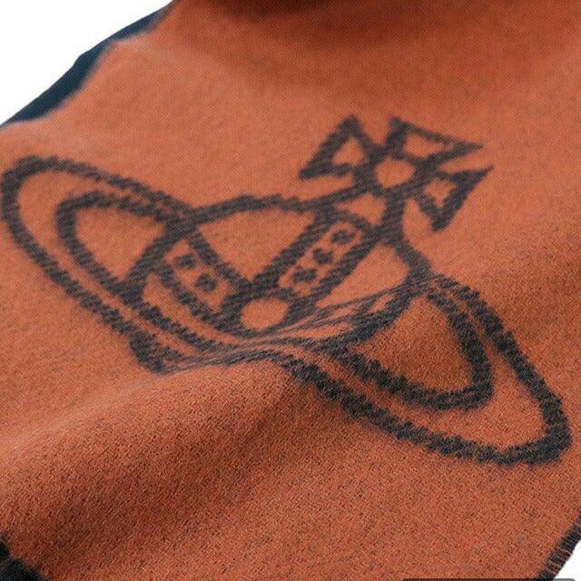 ヴィヴィアンウエストウッド VIVIENNE WESTWOOD マフラー 24-W00ZH-C409 レディース メンズ ビッグオーブロゴ テラコッタ マフラー WQ00052979