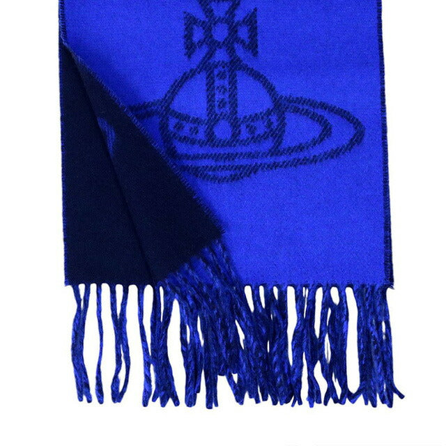 ヴィヴィアンウエストウッド VIVIENNE WESTWOOD マフラー 24-W00ZH-K405 レディース メンズ ビッグオーブロゴ ロイヤルブルー マフラー WQ00052981