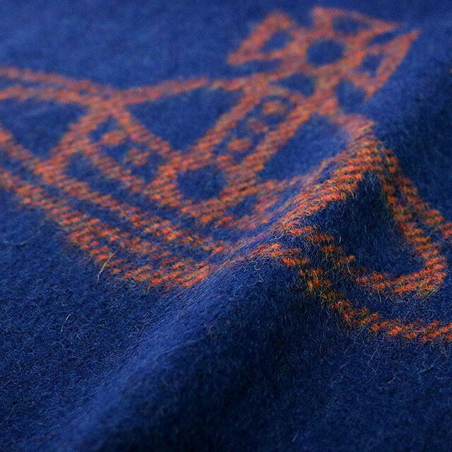 ヴィヴィアンウエストウッド VIVIENNE WESTWOOD マフラー 24-W00ZH-K410 レディース メンズ ビッグオーブロゴ ネイビーブルー マフラー WQ00052982