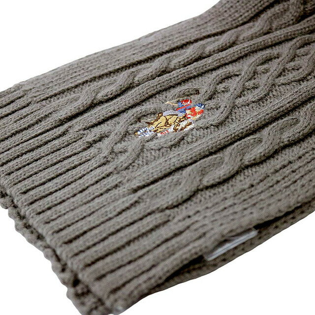 ユーエスポロ アッスン U.S.POLO ASSN マフラー 447160-CHACOAL レディース メンズ チャコールグレー マフラー WQ00052990