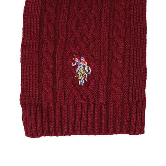 ユーエスポロ アッスン U.S.POLO ASSN マフラー 447166-RED レディース メンズ レッド マフラー WQ00052992