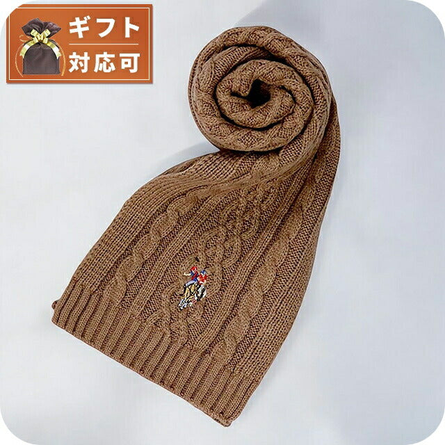 ユーエスポロ アッスン U.S.POLO ASSN マフラー 447167-CAMEL レディース メンズ キャメル マフラー WQ00052993