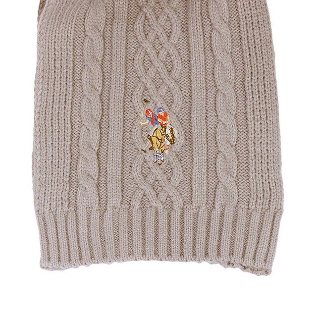 ユーエスポロ アッスン U.S.POLO ASSN マフラー 447463-BEIGE レディース メンズ ベージュ マフラー WQ00052995