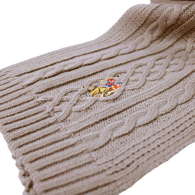 ユーエスポロ アッスン U.S.POLO ASSN マフラー 447463-BEIGE レディース メンズ ベージュ マフラー WQ00052995