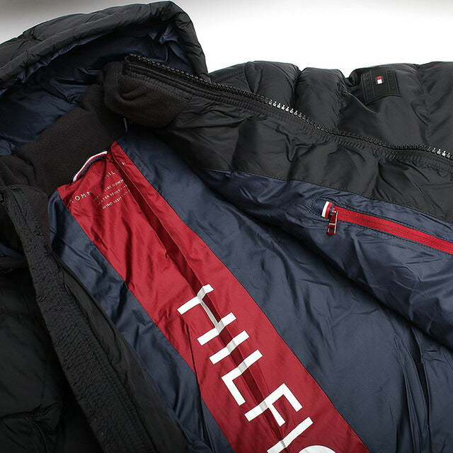 トミーヒルフィガー TOMMY HILFIGER PERFORMANCE HOODY PUFFER JACKET ダウンジャケット 158AN508-BLACK -M メンズ ブラック ジャケット WQ00053152