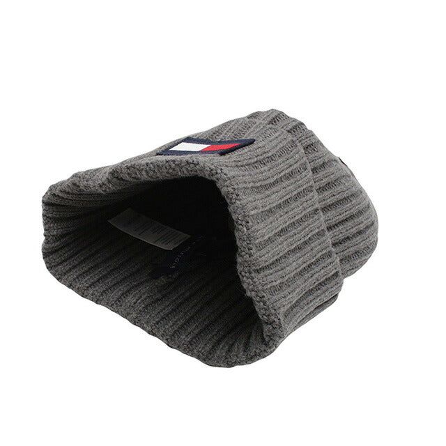 トミーヒルフィガー TOMMY HILFIGER ニット帽 TH100068C-015 メンズ レディース グレー 帽子 WQ00053155
