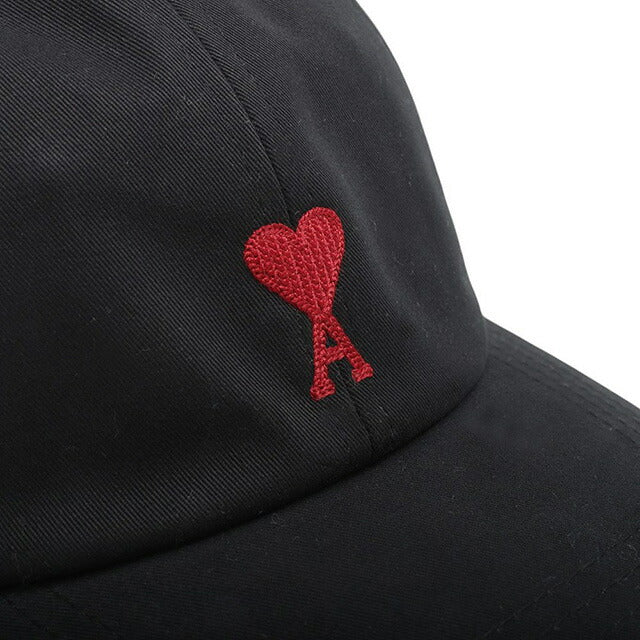 アミ パリス Ami Paris キャップ BFUCP006-CO0051 ユニセックス アミパリ メンズ レディース ブラック 帽子 WQ00053198
