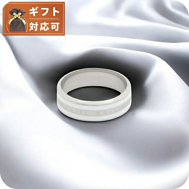 ダニエルウェリントン DANIEL WELLINGTON Emalie Ring Satin White S 56 リング アクセサリー 指輪 DW00400050 レディース メンズ シルバー ホワイト WQ00053806