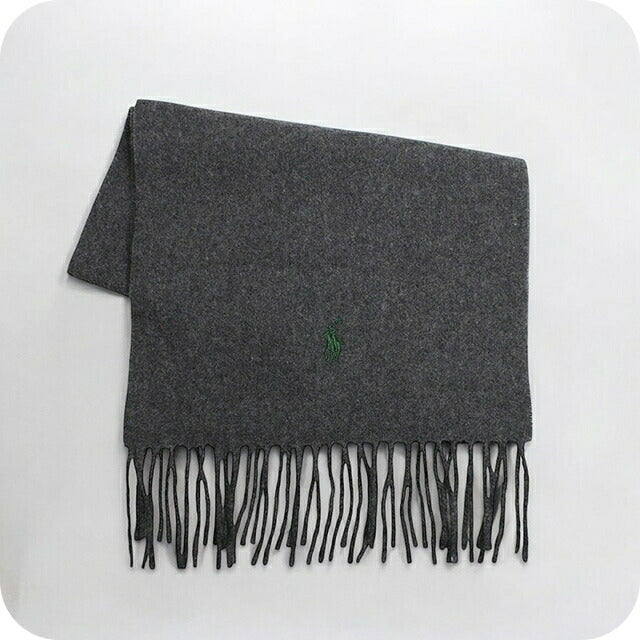 ポロラルフローレン POLO RALPH LAUREN マフラー PC0476-032 メンズ レディース グレー WQ00053816