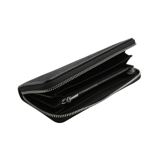 コーチ COACH LONG ZIP AROUND WALLET SIGNATURE JACQUARD 長財布 CU150-SBKBK レディース ブラック WQ00053941