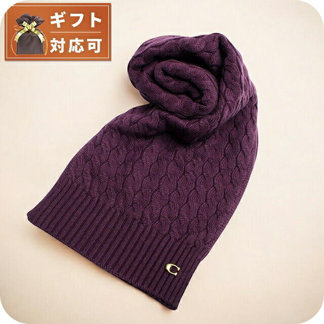 コーチ COACH マフラー ストール CO100294-604 レディース メンズ オックスブラッド パープル 紫 マフラー WQ00053955