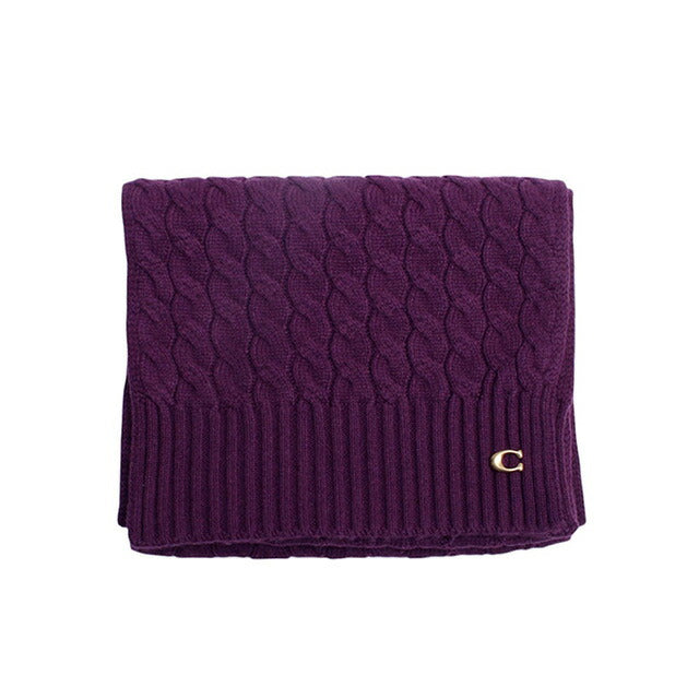 コーチ COACH マフラー ストール CO100294-604 レディース メンズ オックスブラッド パープル 紫 マフラー WQ00053955